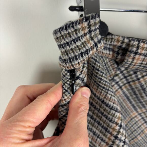 Samsoe Samsoe NEW Intermix Blesa Skirt wool plaid mini Large academia preppy - Picture 7 of 14